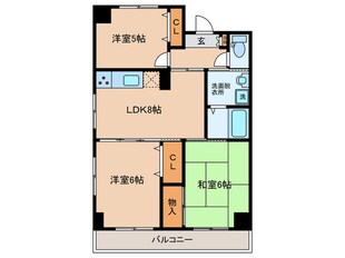 グランコ－トにっせんの物件間取画像